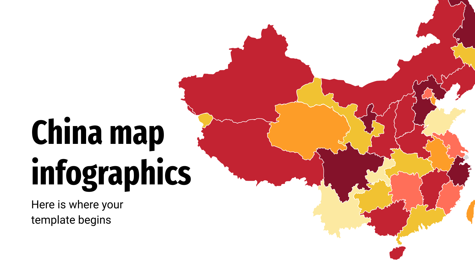 中国地图信息图形